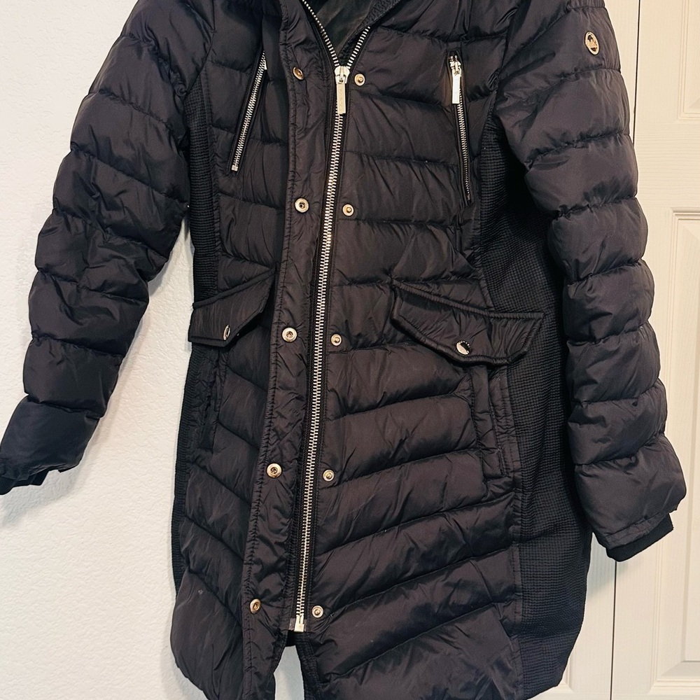 Michael Kors Quilted Black Puffer Coat
